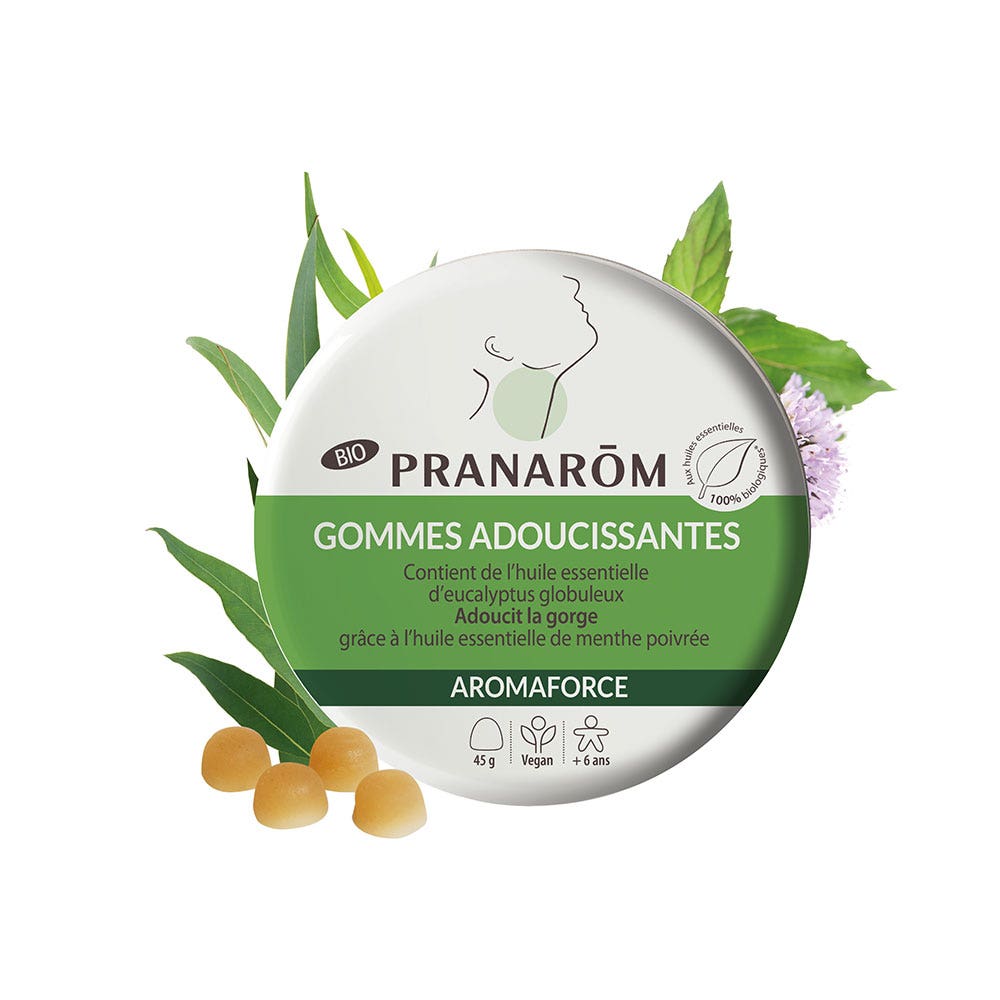 Pranarôm Aromaforce Caramelle addolcenti bio eucalipto e menta 45g