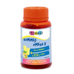 Pediakid Omega3 Gomme al gusto di Limone 60 compresse