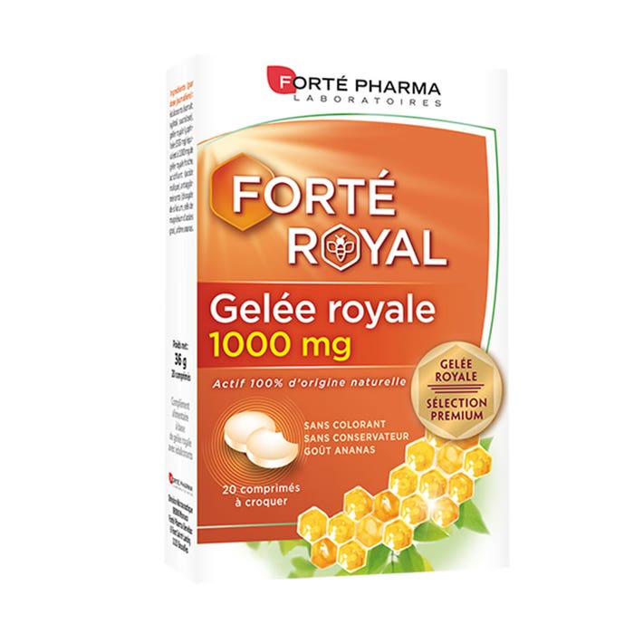 Pappa reale 1000 mg 20 compresse masticabili Forté Royal Forté Pharma