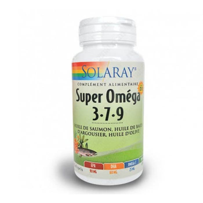 Super Omega 3,7,9 con Vitamine D 60 Capsule Solaray