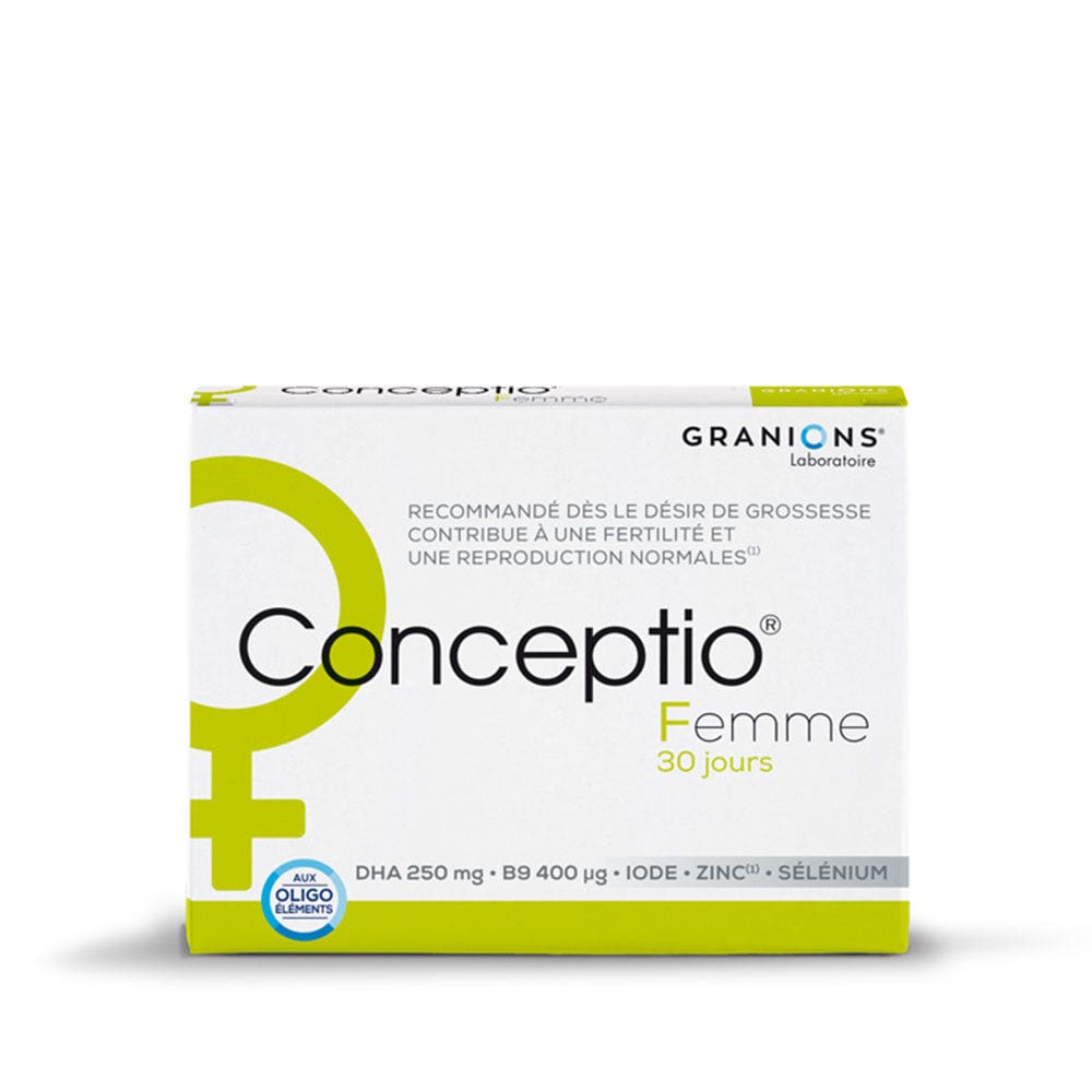Granions **Femme 30 Capsules + 30 Gelules Conceptio** → **Donna 30 capsule + 30 gelule Conceptio**