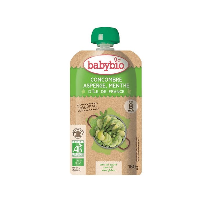 Babybio Bottiglia per pappa biologica 8 mesi 180g
