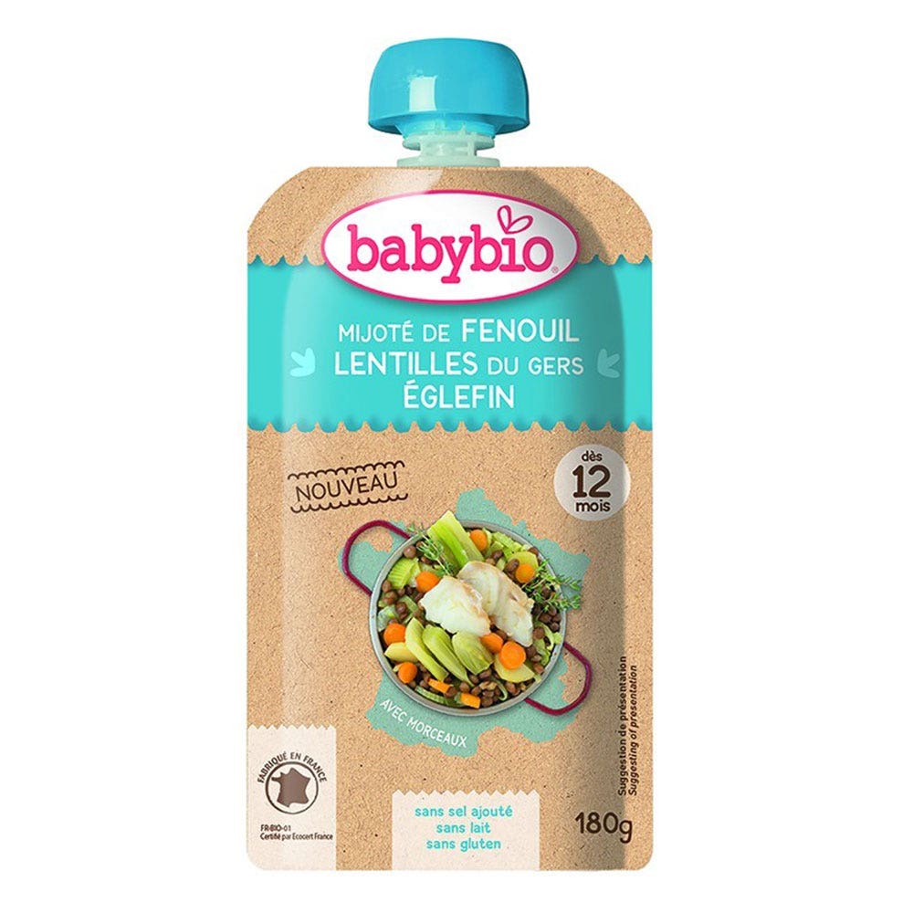 Babybio Pasto di zucca giorno 12 mesi e Plus 180g
