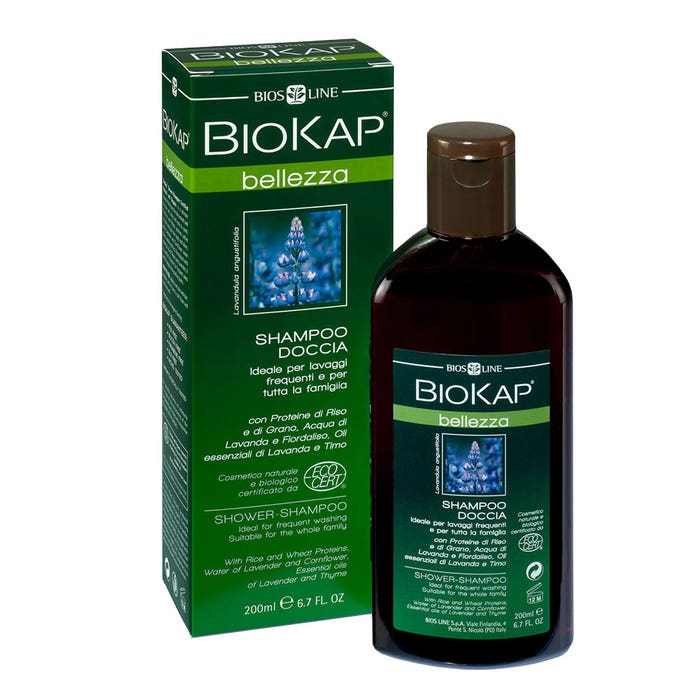 Shampoo doccia di bellezza biologico 200 ml Biokap