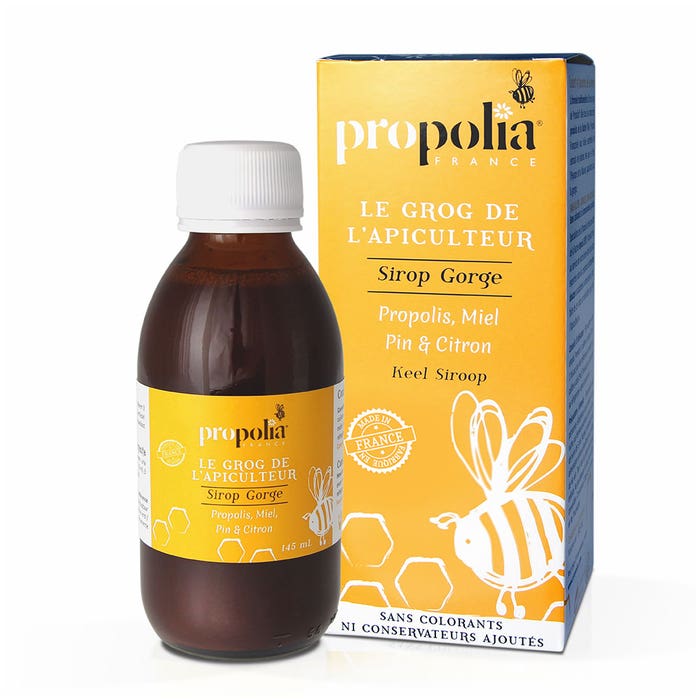 Sciroppo per la gola al miele di Propolis e Limone 145 ml Propolia
