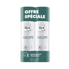 Roc Keops Deodorante Spray Fresco Sudorazione moderata 2x100ml