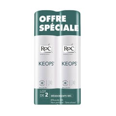 Roc Deodorante Spray Traspirazione Secca Abondante Keops 2x150ml