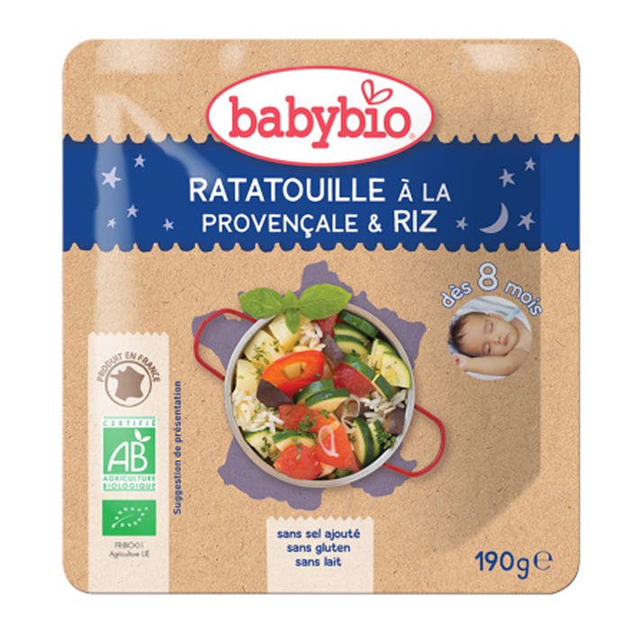 Babybio Pacchetto pasti biologici per 8 mesi 190g