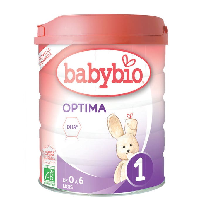 Optima 1 Latte in polvere biologico 0-6 mesi 800g Babybio