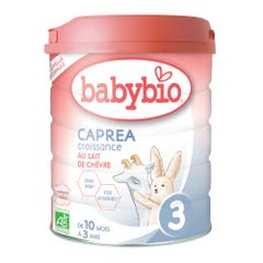 Babybio Caprea 3 Growth Latte di capra biologico in polvere da 10 mesi a 3 anni 800g