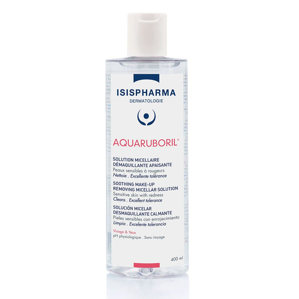 Isispharma Aquaruboril Soluzione Micellare Detergente Per Pelle Sensibile con Arrossamenti 400 ml
