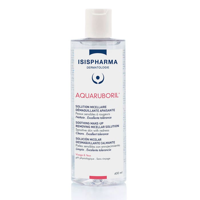 Aquaruboril Soluzione Micellare Detergente per Pelle Sensibile con Arrossamenti 400 ml Isispharma