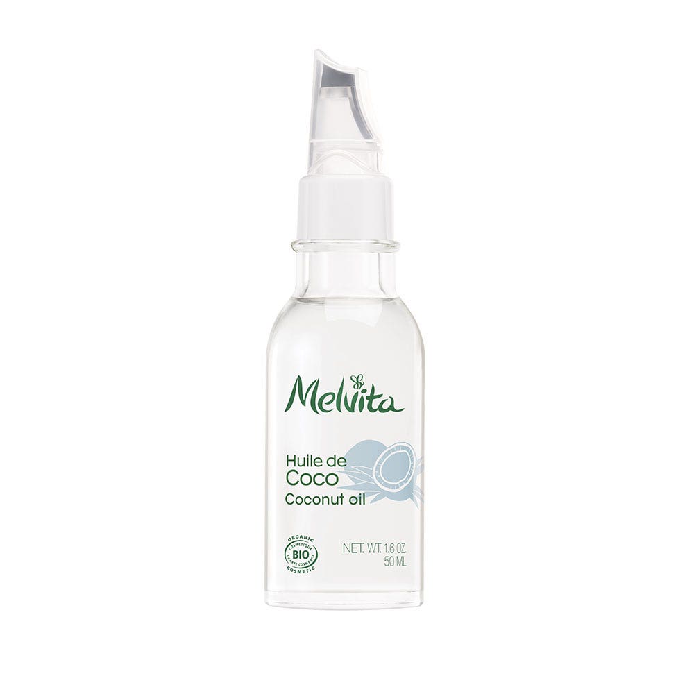Melvita Olio di cocco biologico nutriente per capelli secchi e danneggiati 50ml