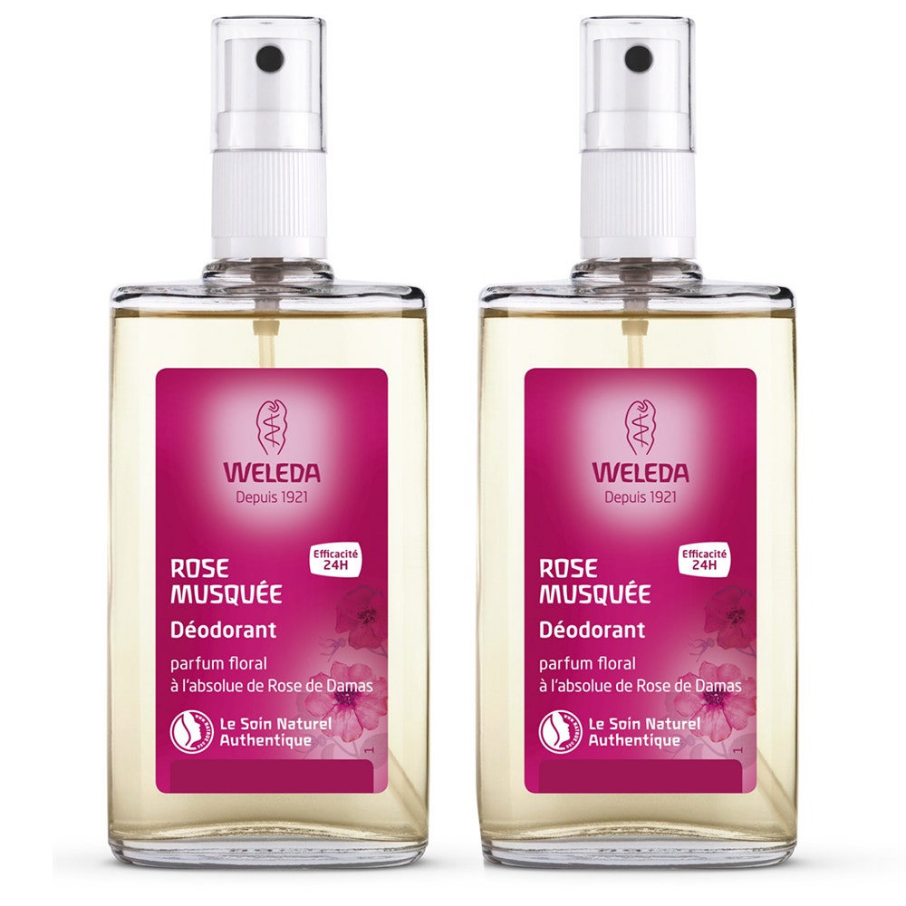 Weleda Rosa Mosqueta e Tè bianco Deodorante 24 ore 2x100ml