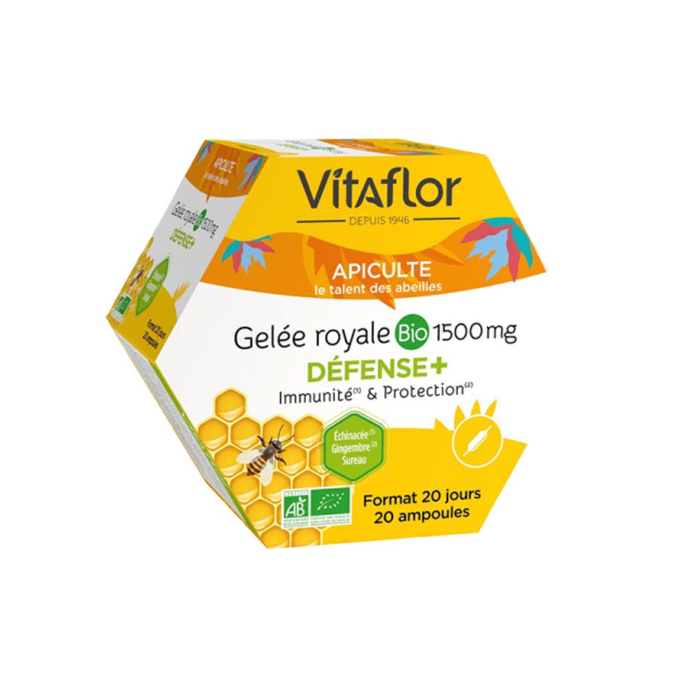 Vitaflor Pappa Reale Biologica 20 Fiale Defense+ 1500 mg