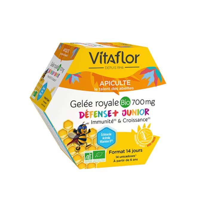 Gelee Royale Bio 14 Unicadoses Junior 700 mg Vitaflor