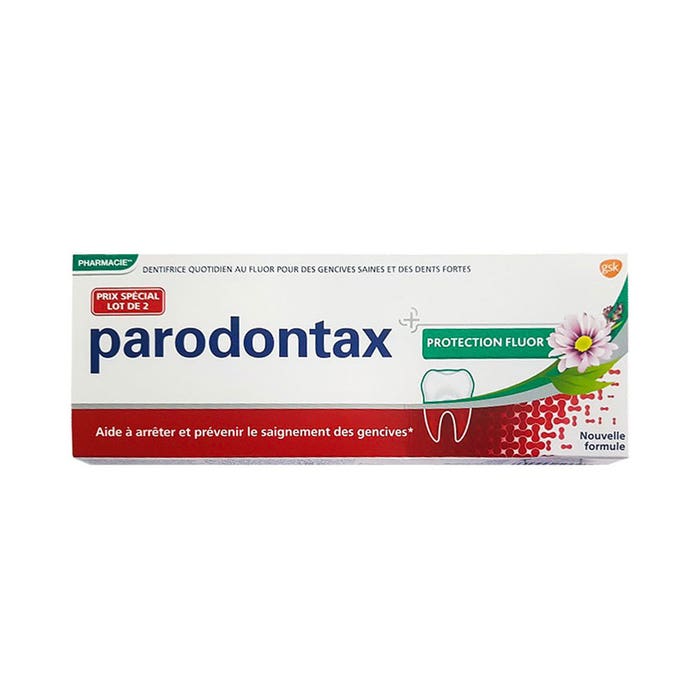 Dentifricio Protection Fluor 2x75ml Parodontax