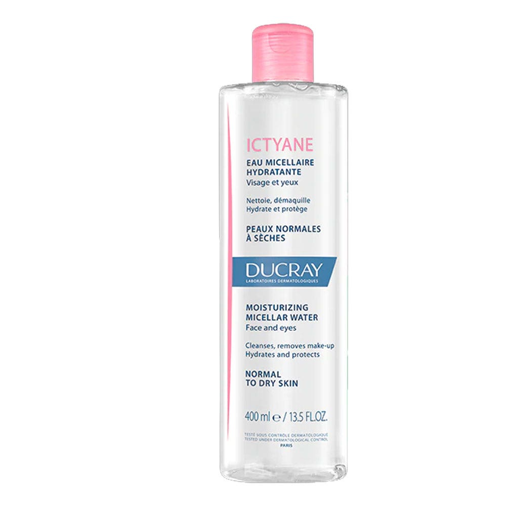 Ducray Ictyane Acqua micellare idratante viso e occhi pelle normale e secca 400ml