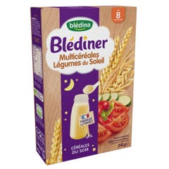 Blédina Cereali per la Sera Multicereali Legumes Du Soleil A partire da 8 mesi Blediner 240g