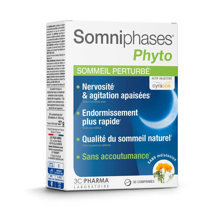 3C Pharma Somniphases Phyto Sonno disturbato 30 compresse