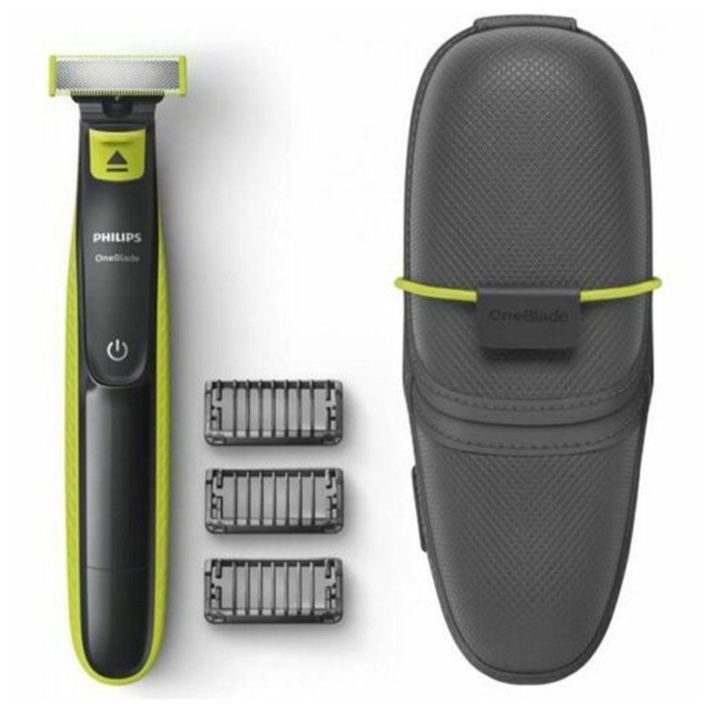 Philips Oneblade Rasoio elettrico a 3 ganasce con custodia rigida