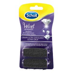 Scholl Velvet Smooth Rulli di ricambio a grana Ultra Esfoliante x2