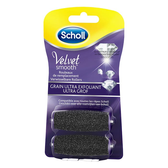 Rulli di ricambio a grana Ultra Esfoliante x2 Velvet Smooth Scholl