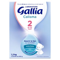 Gallia Calisma 2 Latte in polvere da 6 a 12 mesi 2x600g