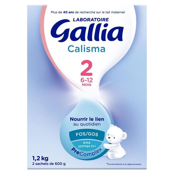 Calisma 2 Latte in polvere da 6 a 12 mesi 2x600g Gallia