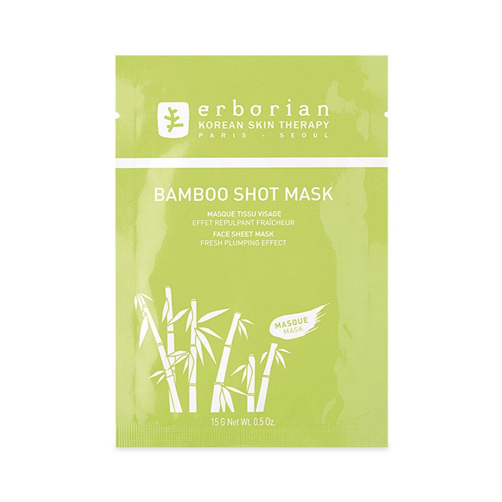 Erborian Bambù Shot Mask tessuto viso effetto rimpolpante freschezza 15g