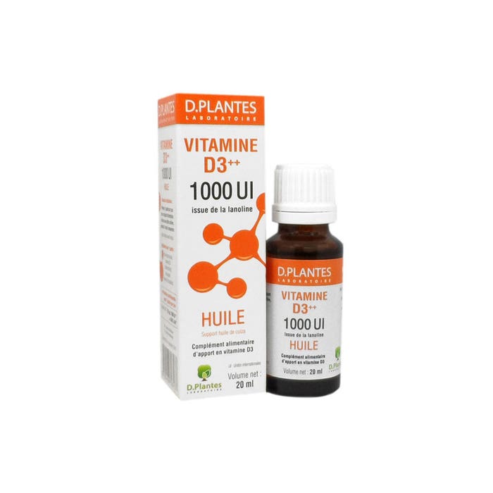 Vitamine D3 Olio 1000IU 20ml D. Plantes