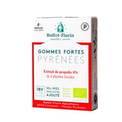 Ballot-Flurin Gommes Fortes Des Pyrenees Bio Miel Et Propolisnoire 30g
