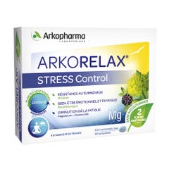 Arkopharma Arkorelax Controllo dello stress Magnesio, Vitamina B6 30 compresse