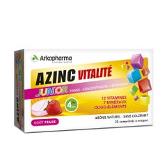 Arkopharma Azinc Vitamine C, E, Zinco Junior Gusto Fragola 30 compresse masticabili