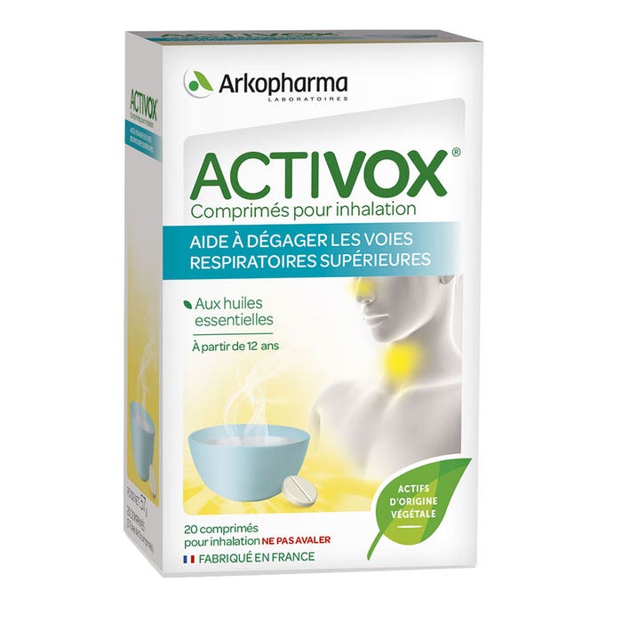Arkopharma Activox Naso e Gola Oli essenziali 20 Compresse per Inalazione