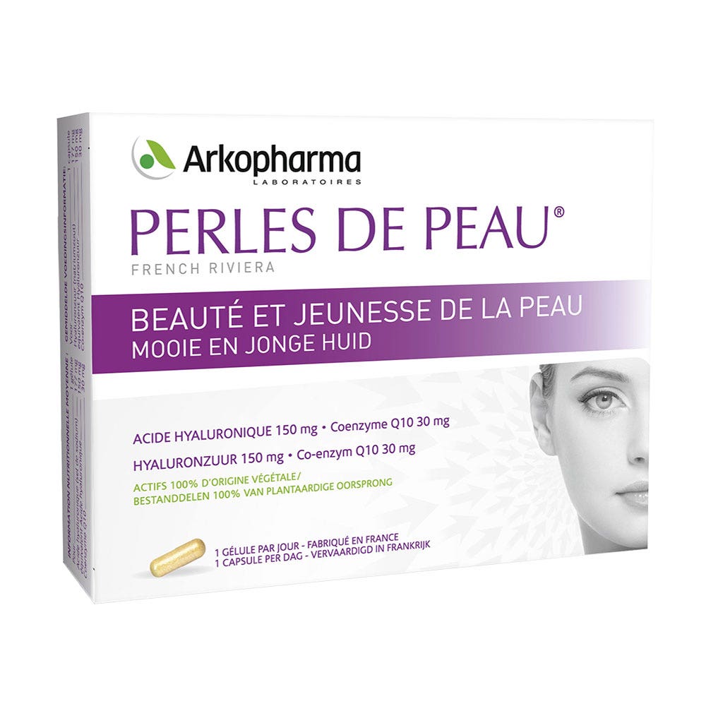 Arkopharma Perles De Peau Acido ialuronico e coenzima Q10 - 30 capsule