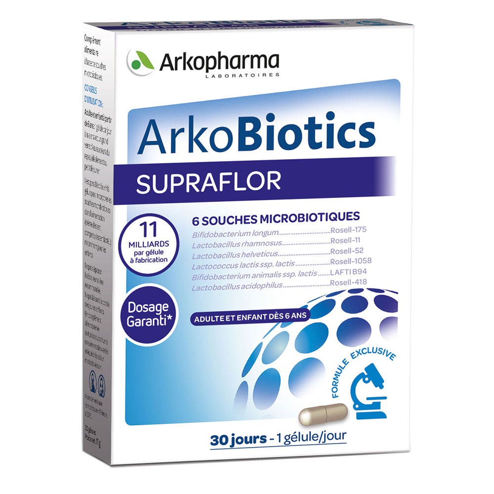 Arkopharma Arkobiotics Supraflor probiotici 30 capsule
