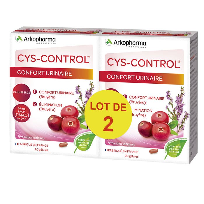 Arkopharma Cys-Control Urinary Comfort 2x20 Gélules