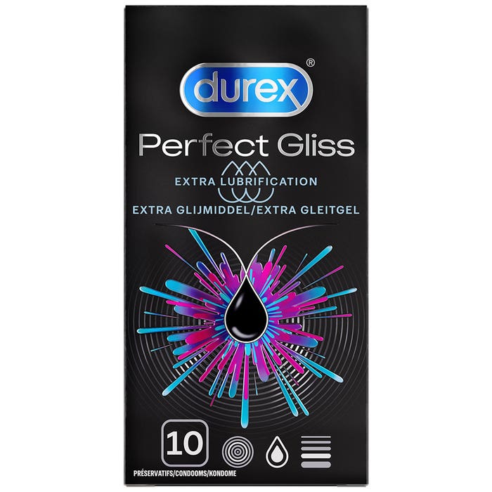 Preservativi lubrificanti Extra X10 Perfect Gliss Durex