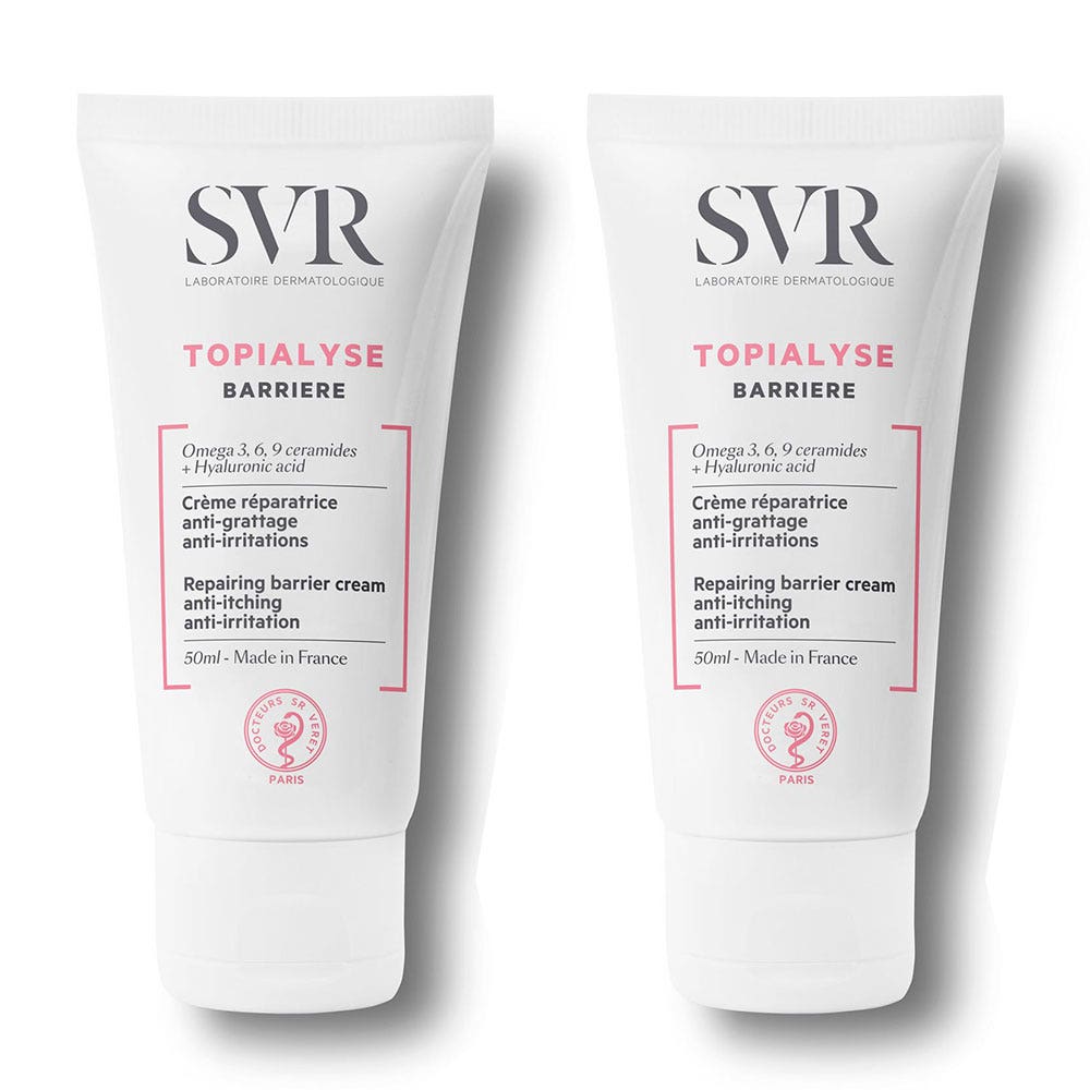 Svr Topialyse Crema Riparatrice Anti-prurito e Anti-irritazioni Multi-zona 2x50ml