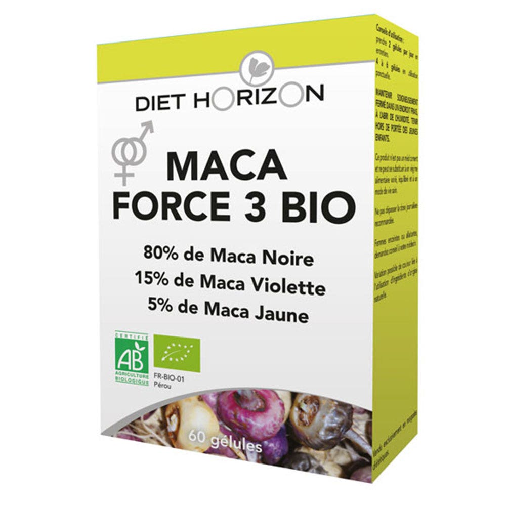 Diet Horizon Maca Force 3 Biologica 60 Gelule
