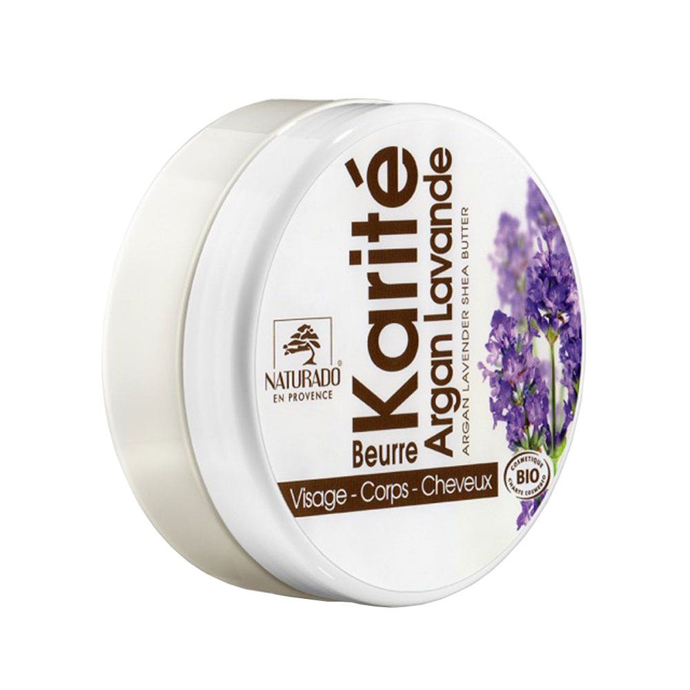 Naturado Burro di Karité Bio di Argan Lavanda 135g