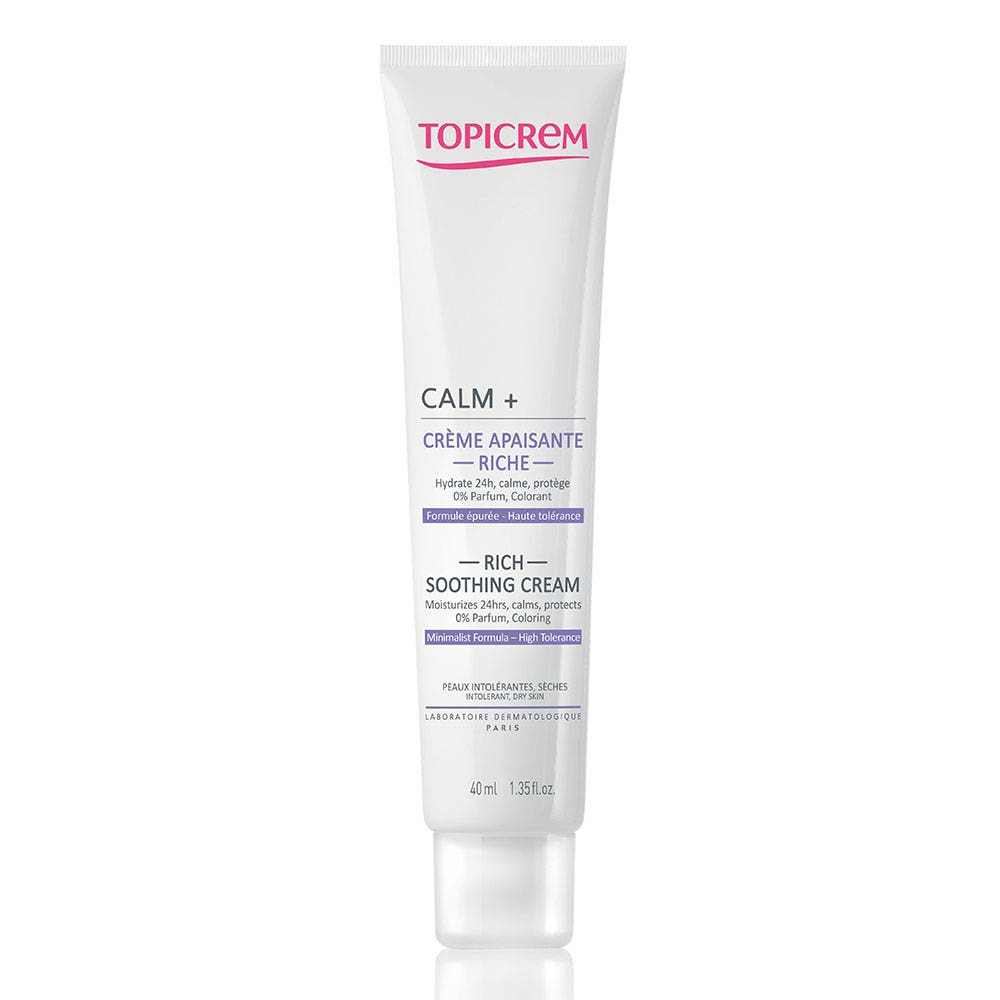 Topicrem Calm+ Crema Lenitiva Ricca Pelli Intolleranti e Secche 40ml