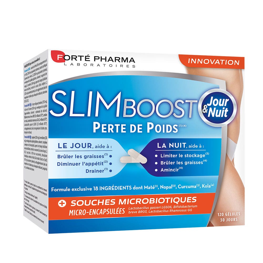 Forté Pharma SlimBoost Perdita di Peso Giorno e Notte 120 Capsule