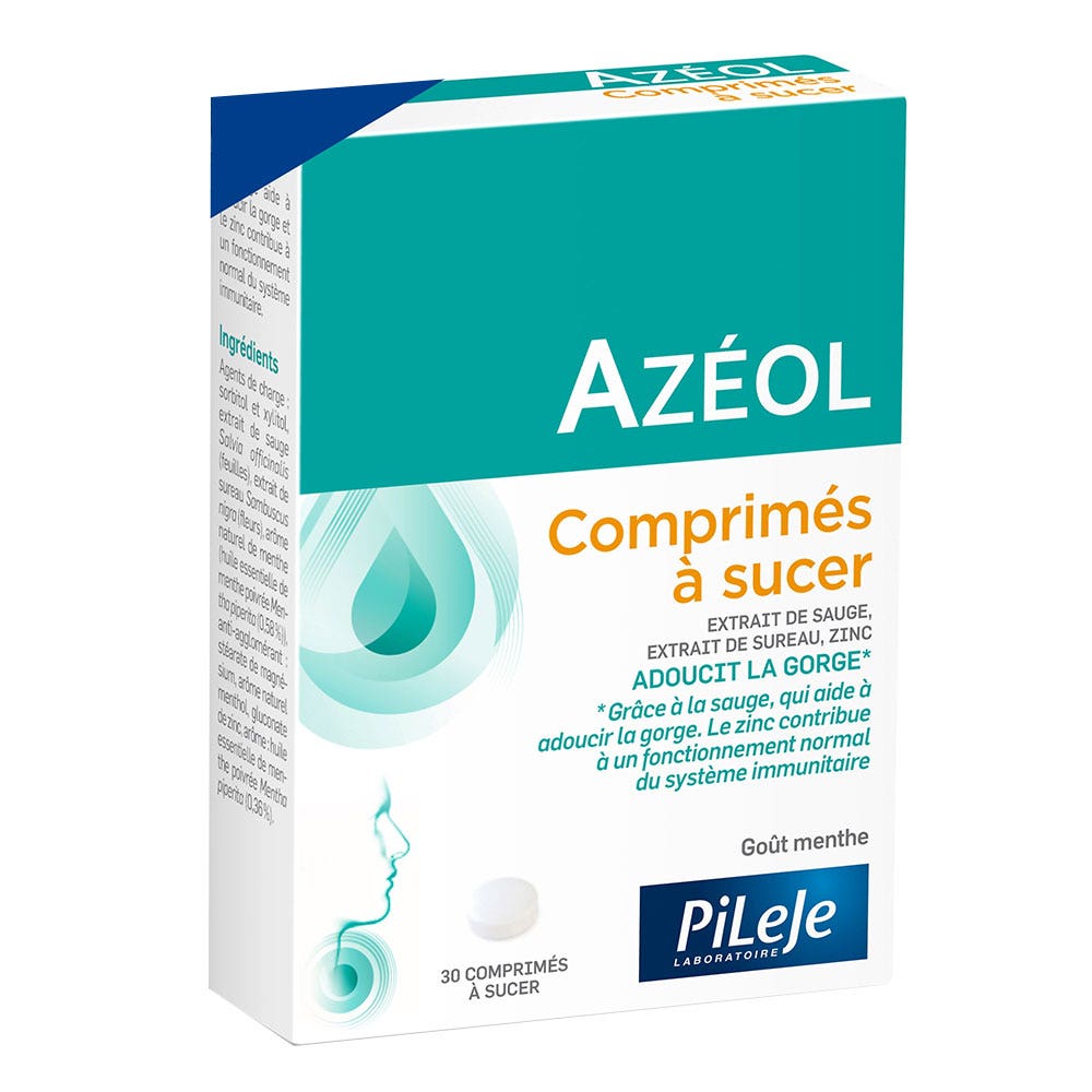 Pileje Azéol Compresse da succhiare gusto menta 30 capsule