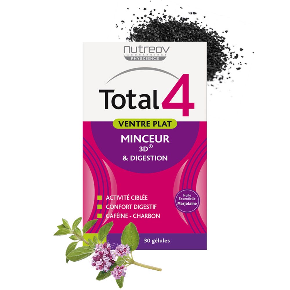 Nutreov Ventre Plat Minceur 3d Et Digestion 30 Gelules Total 4