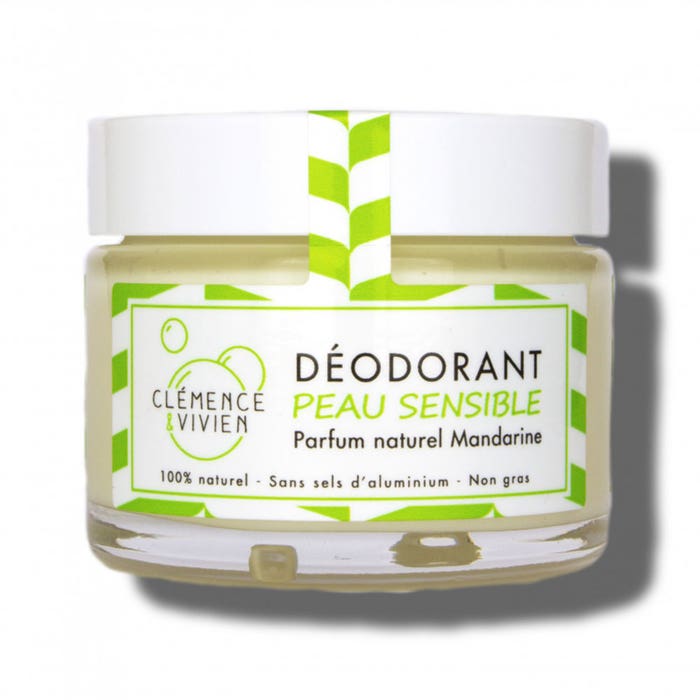 Deodorante Naturale in Crema per Pelli sensibili 50g Clemence&Vivien