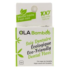 Ola Bamboo Seta dentale ecologica Fragola 30m