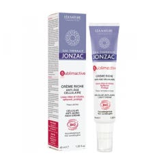 Eau thermale Jonzac Crema ricca anti-invecchiamento cellulare immediata Sublimactive per pelle secca 40 ml