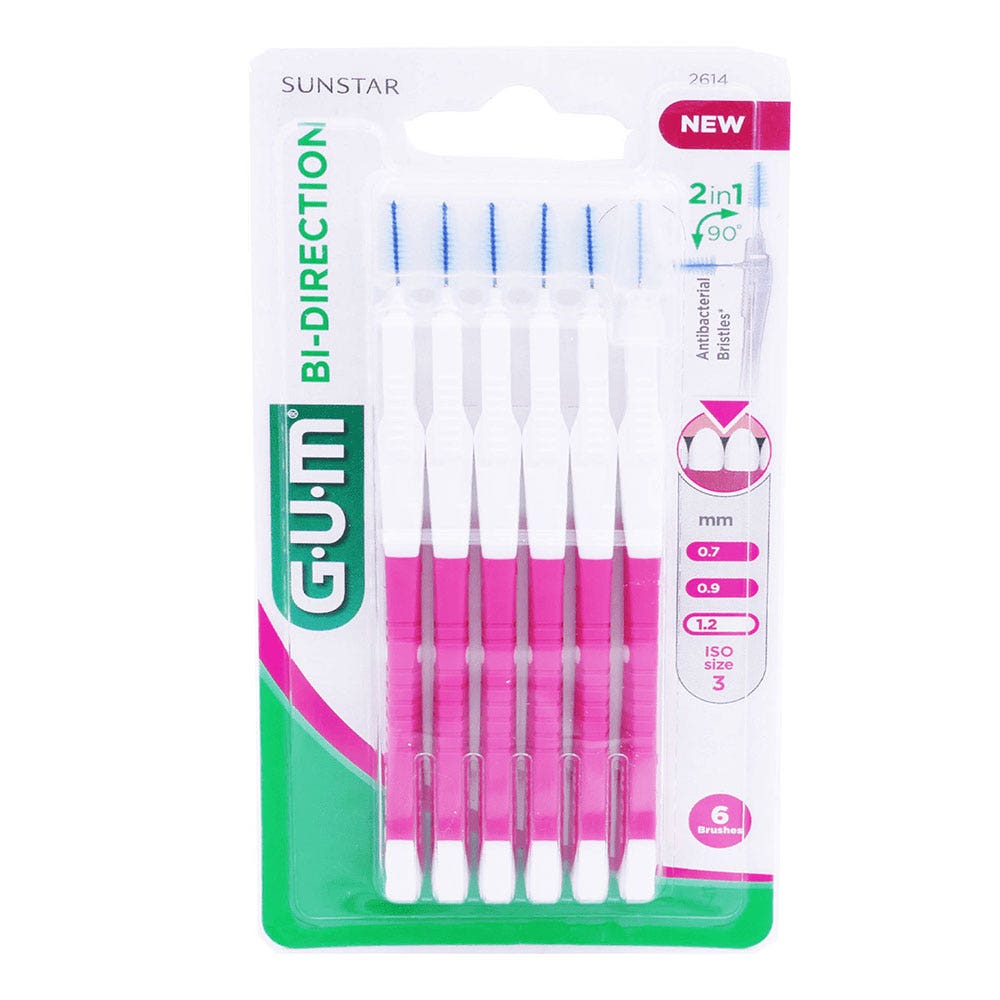 Gum Proxabrush Scovolini interdentali bidirezionali da 1,2 mm x6